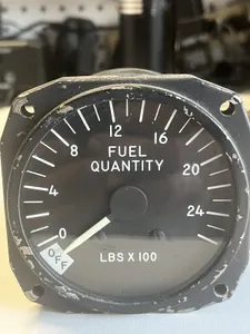 Gulfstream Lear Jet Bombardier Fuel Quantity Indicator Gage